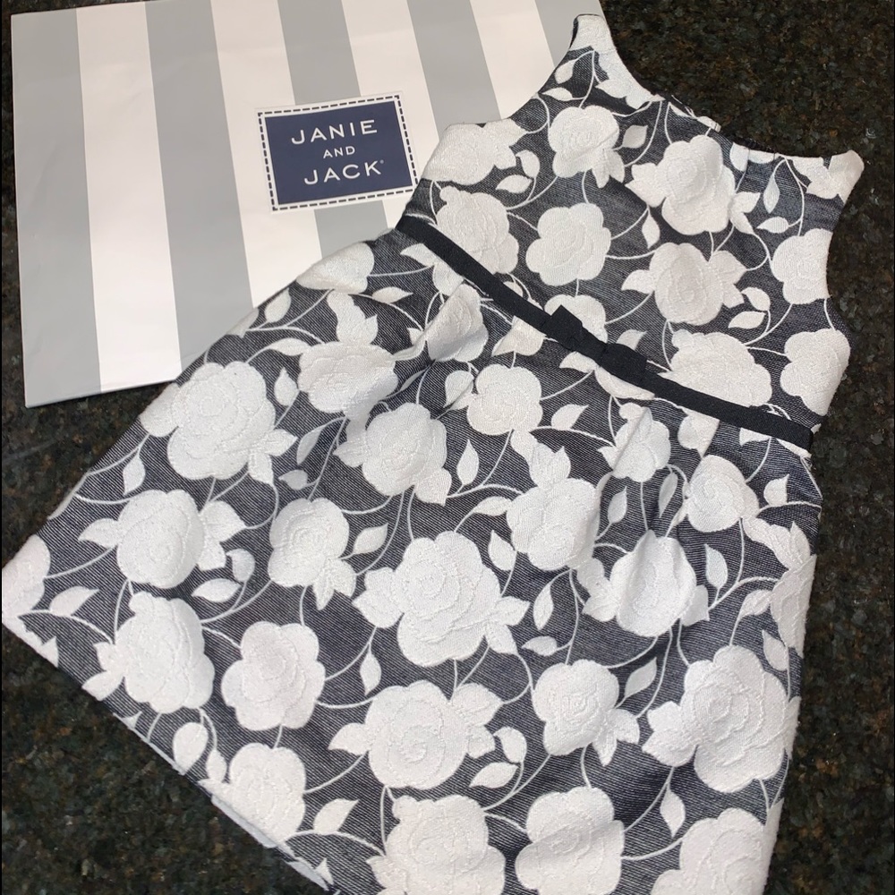 New Janie and Jack 3T french designer dress includes STORE BRAND BAG pictured